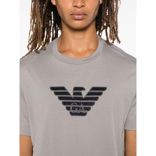 Emporio Armani T-shirts and Polos Grey Topwear Emporio Armani