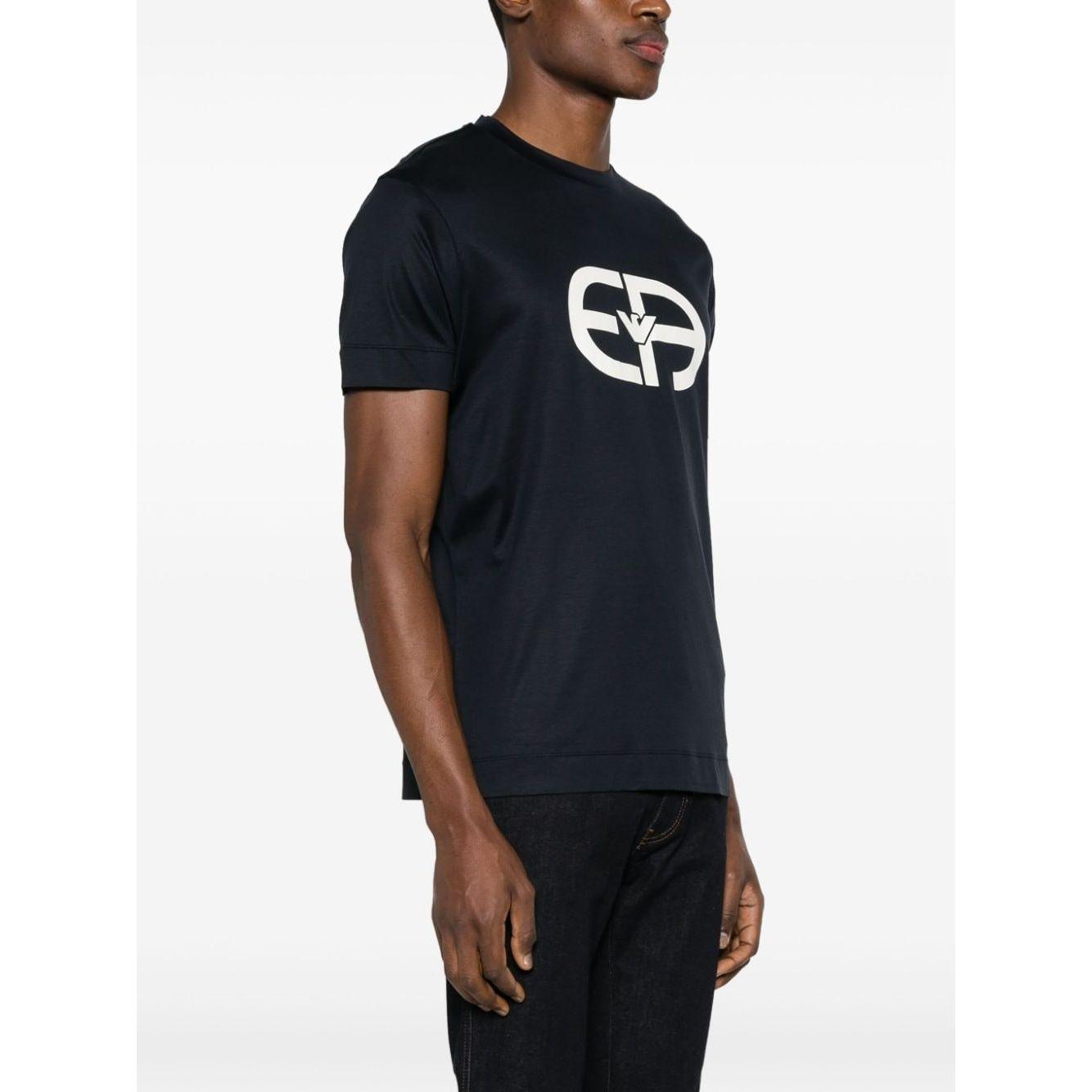 Emporio Armani T-shirts and Polos Blue Topwear Emporio Armani