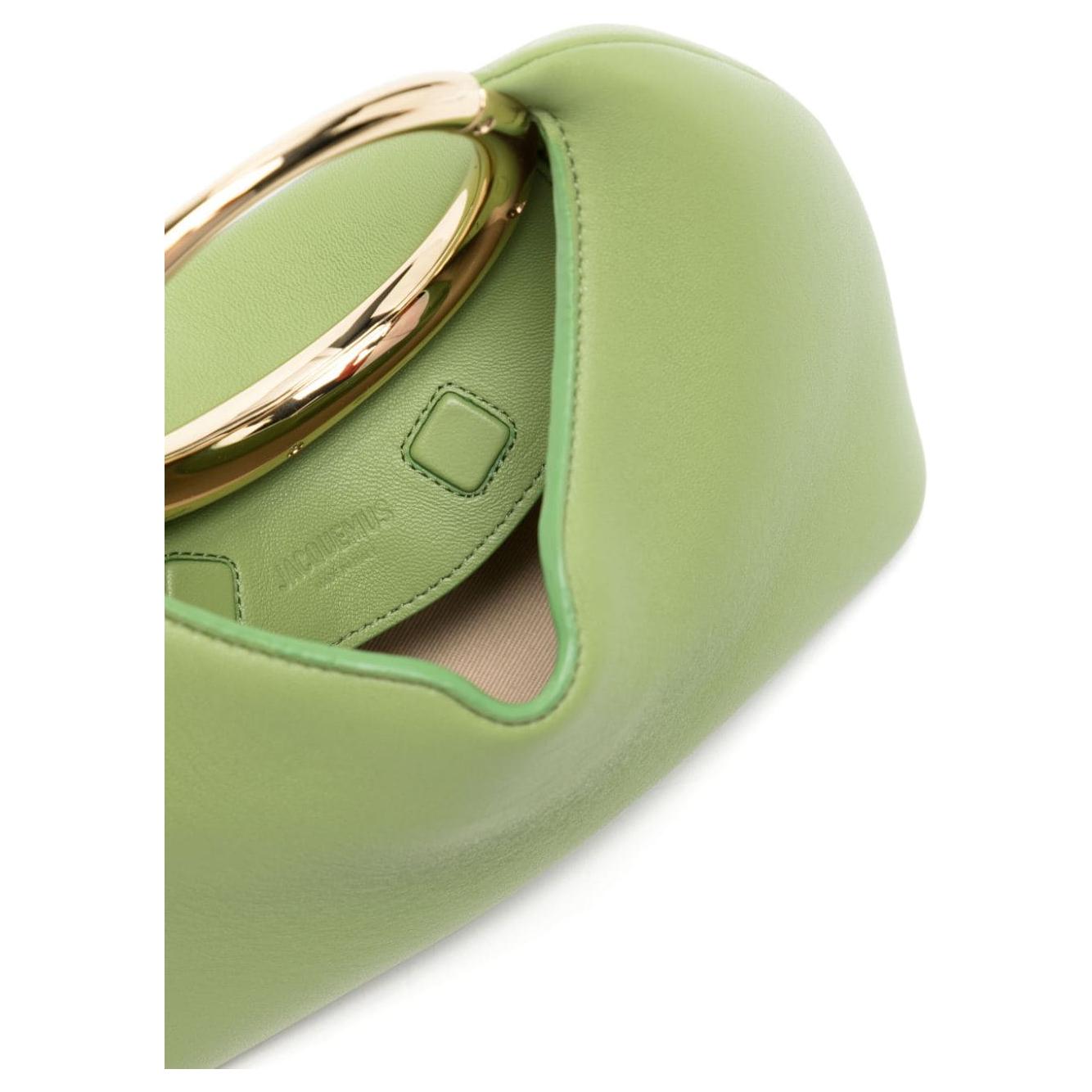 JACQUEMUS Bags.. Green Clutches JACQUEMUS