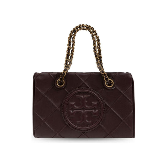 Tory Burch burgundy nappa leather diamond quilting Bag Shopper Tory Burch