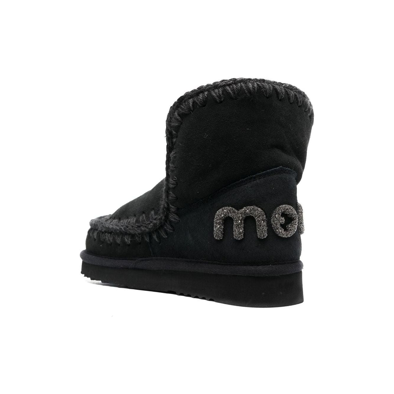 Mou Boots calf leather Black Boots Mou