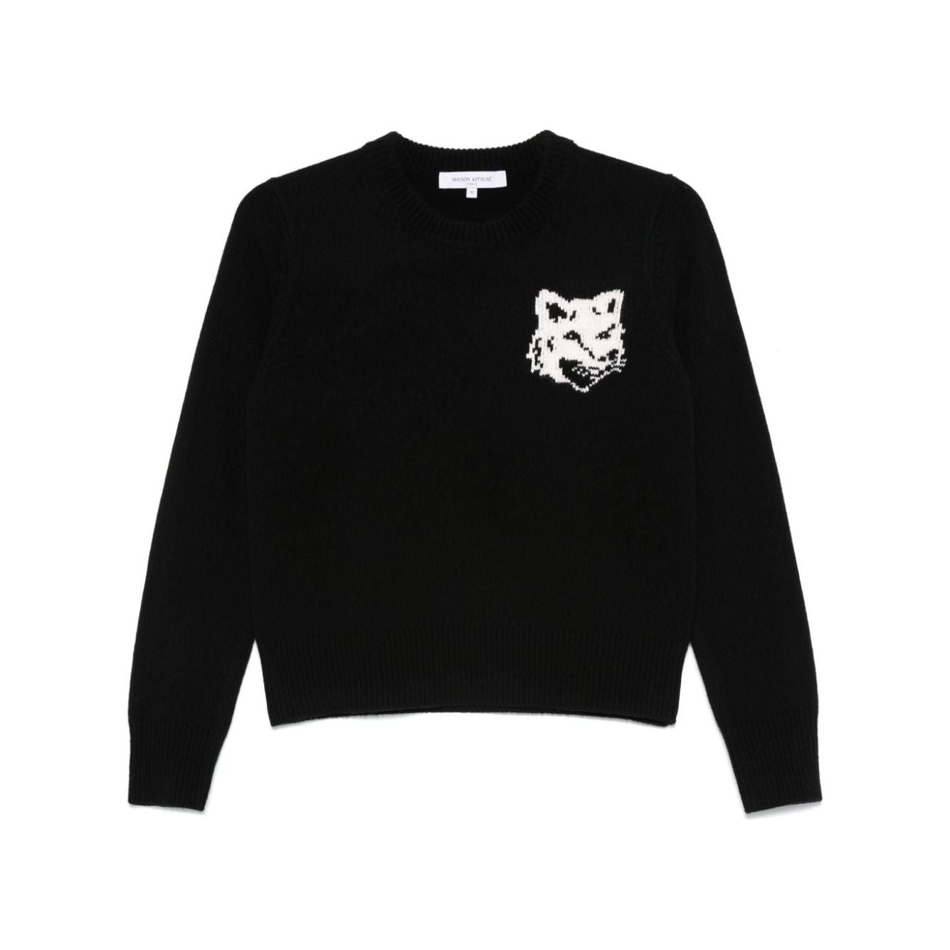 MAISON KITSUNE' Sweaters Black Topwear Maison Kitsune'