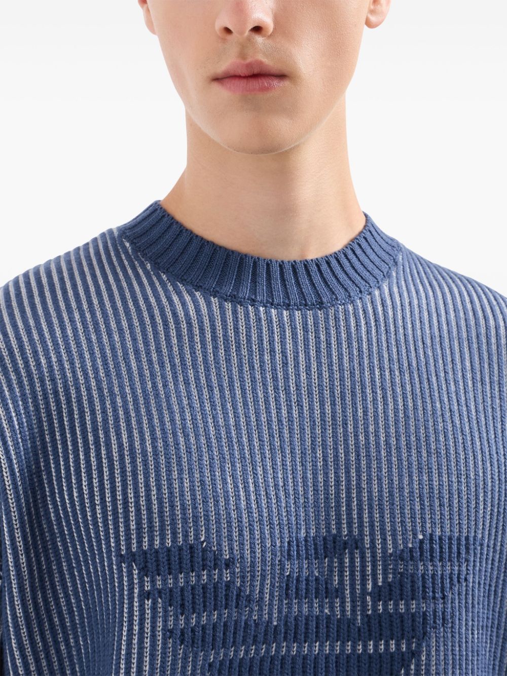 Emporio Armani Sweaters Clear Blue Topwear Emporio Armani