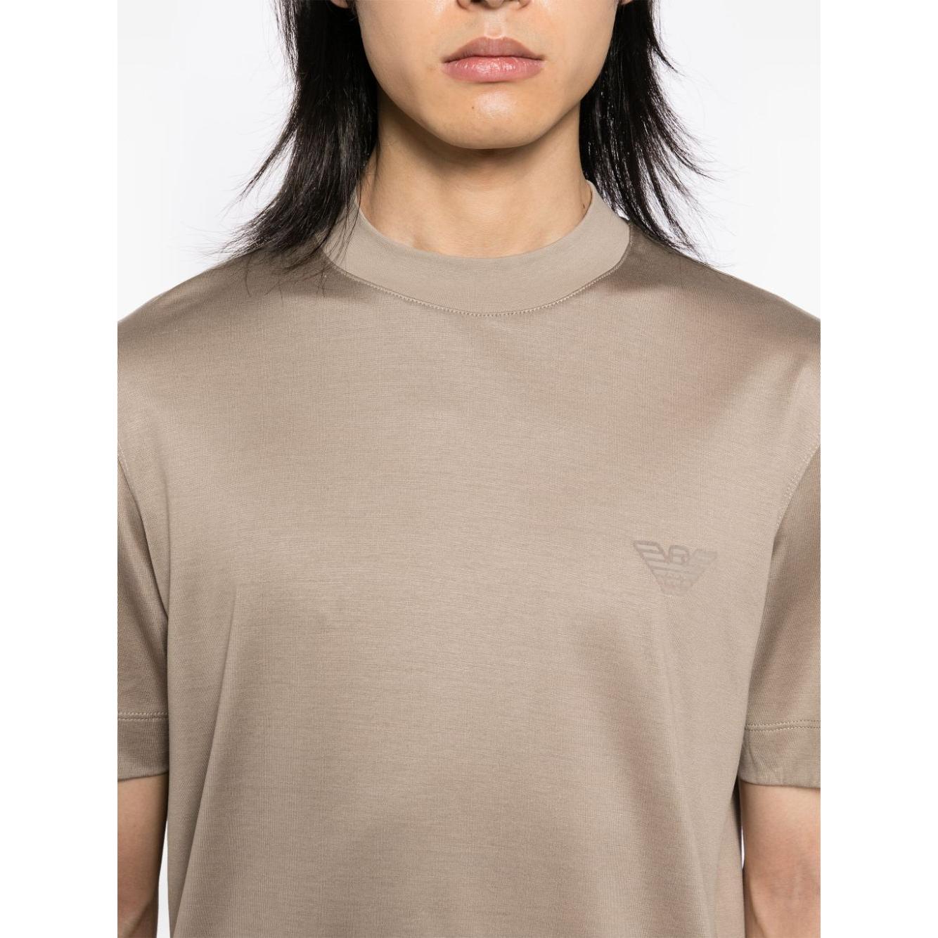 Emporio Armani T-shirts and Polos Dove Grey Topwear Emporio Armani