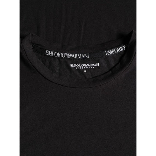 Emporio Armani T-shirts and Polos Black Topwear Emporio Armani