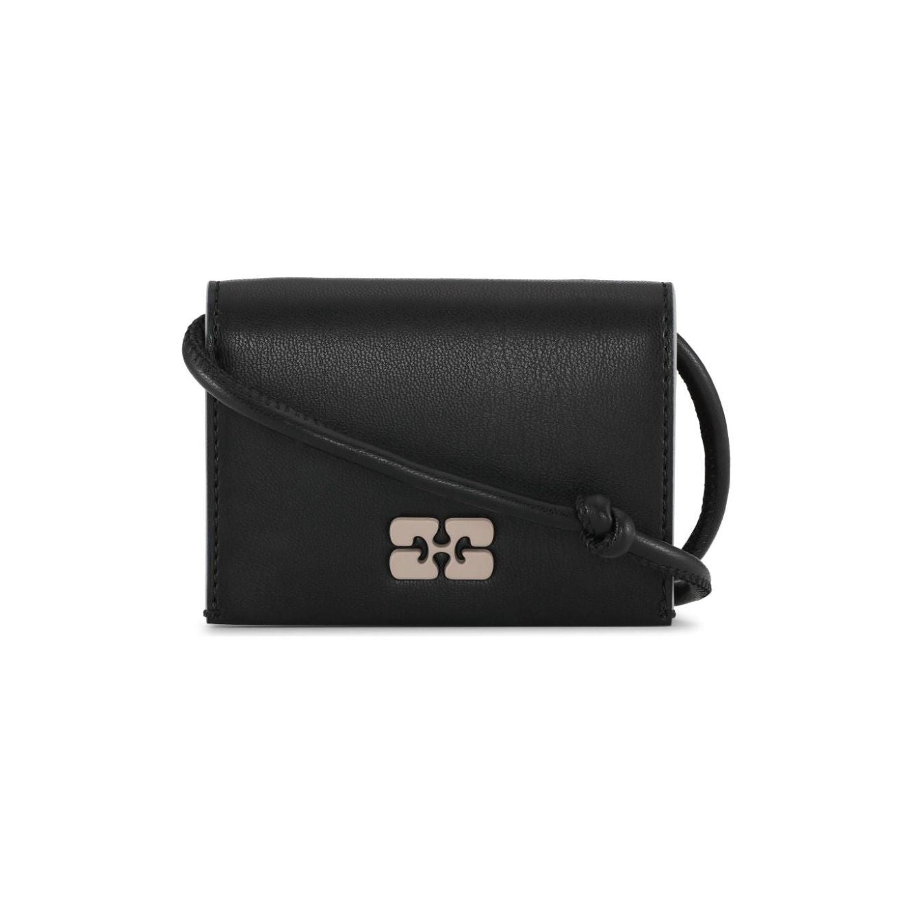 GANNI recycled leather Bag Black Clutches Ganni