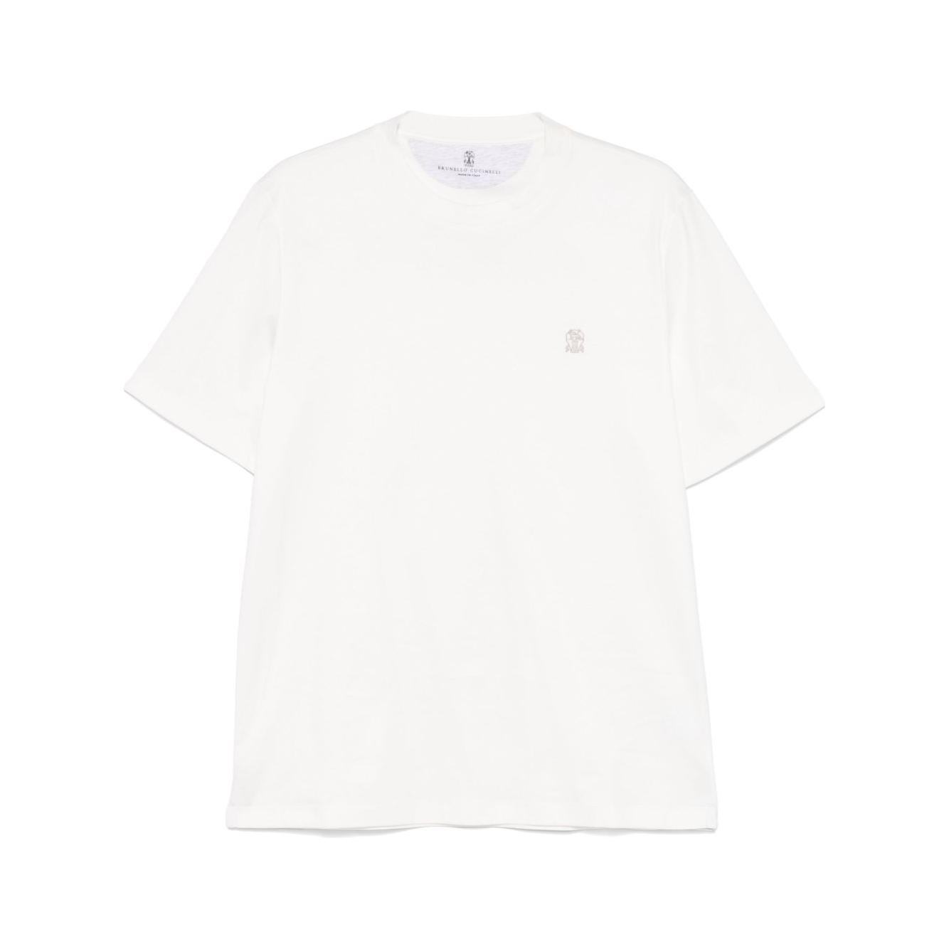 Brunello Cucinelli T-shirts and Polos White Topwear Brunello Cucinelli