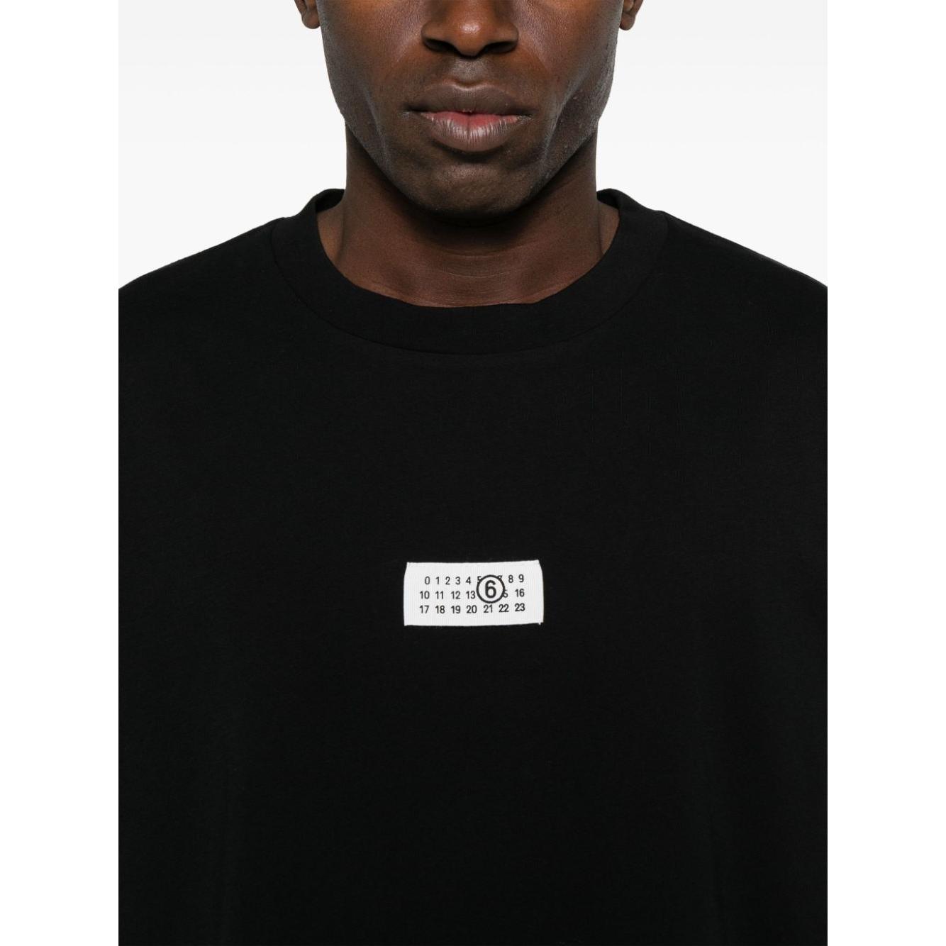 MM6 Maison Margiela T-shirts and Polos Black Topwear MM6 Maison Margiela