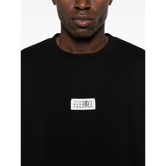 MM6 Maison Margiela T-shirts and Polos Black Topwear MM6 Maison Margiela