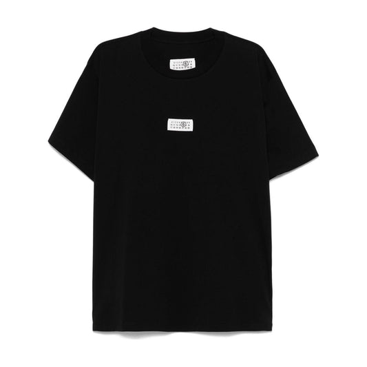 MM6 Maison Margiela T-shirts and Polos Black Topwear MM6 Maison Margiela