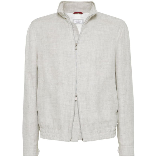 Brunello Cucinelli Coats Beige Jackets Brunello Cucinelli