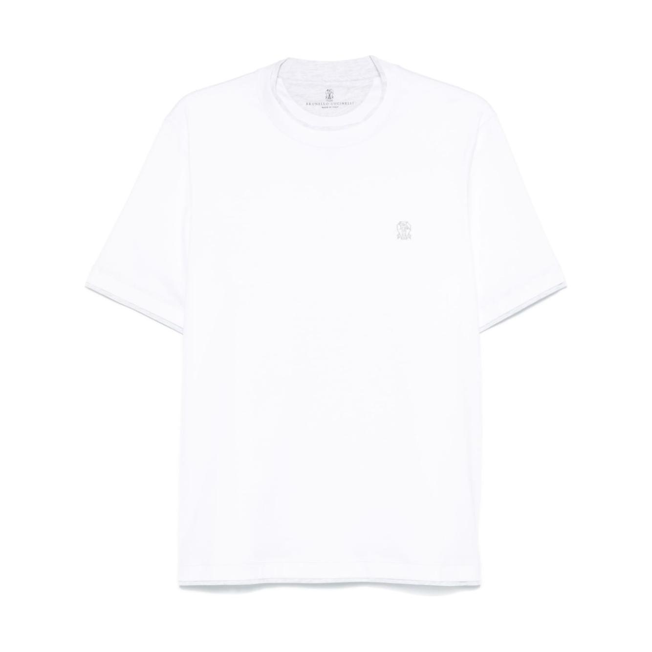 Brunello Cucinelli T-shirts and Polos White Topwear Brunello Cucinelli