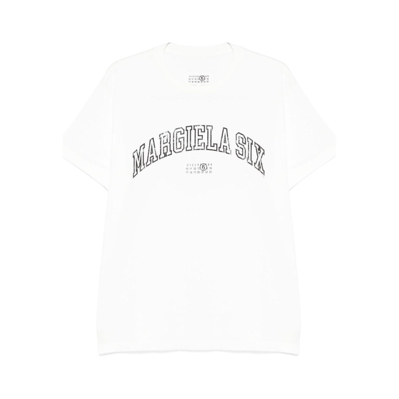 MM6 Maison Margiela T-shirts and Polos White Topwear MM6 Maison Margiela