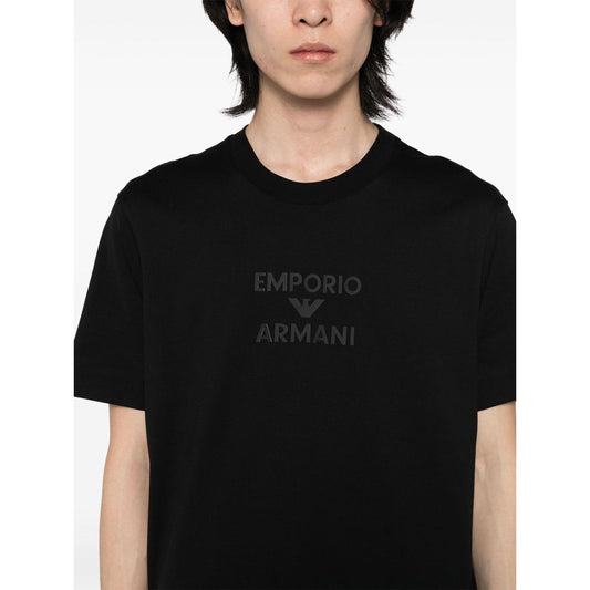 Emporio Armani Jersey T-shirt with rubberised logo
