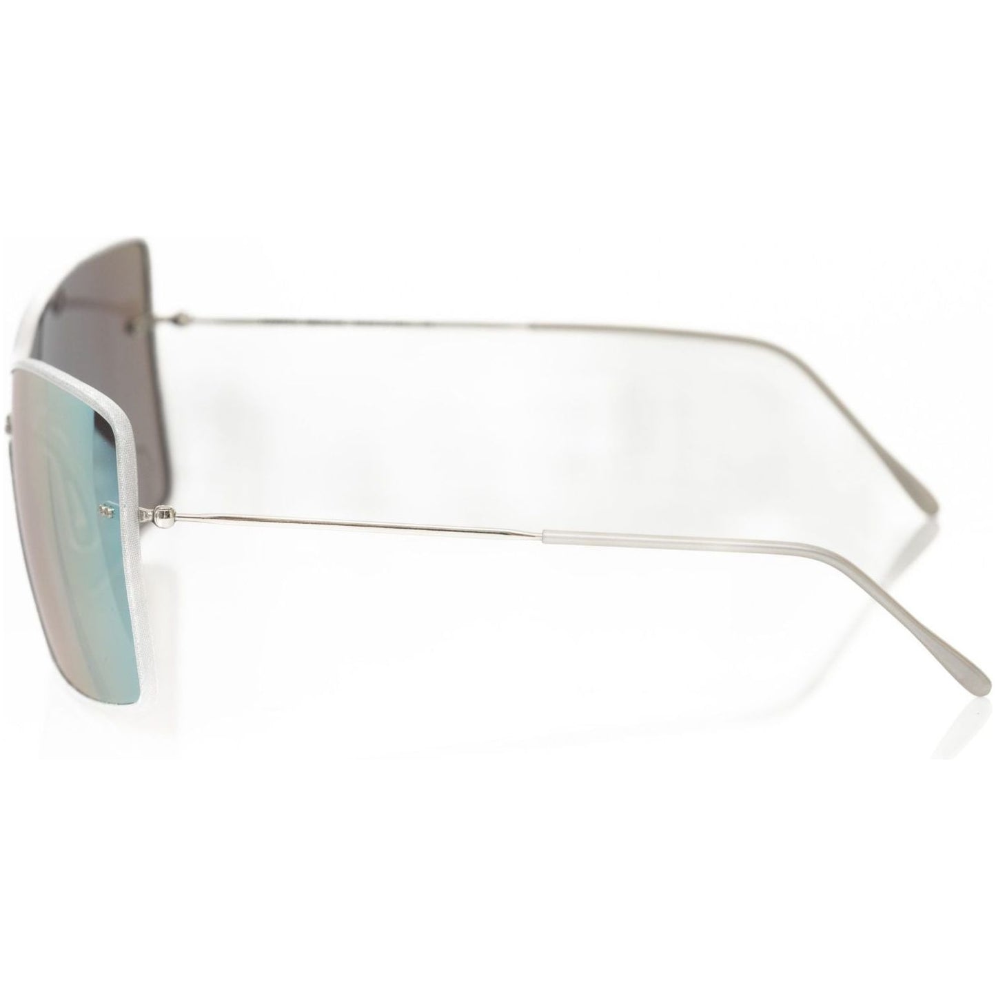 Frankie Morello Silver Metallic Women Sunglass Frankie Morello