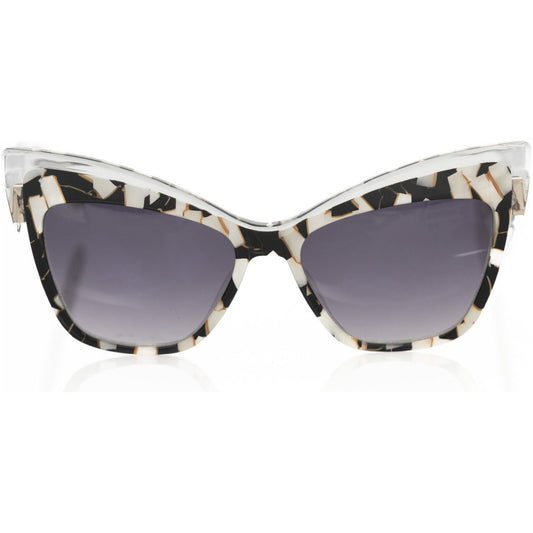 Frankie Morello Black Acetate Women Sunglass Frankie Morello