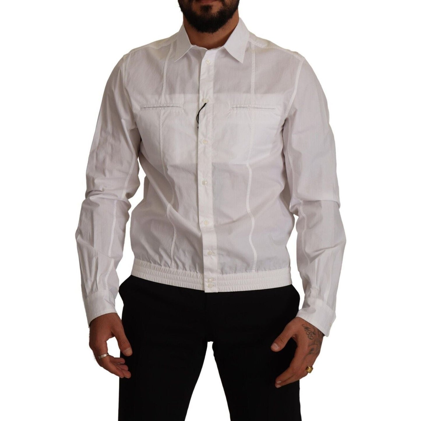 Dolce & Gabbana Elegant Italian White Cotton Shirt Dolce & Gabbana