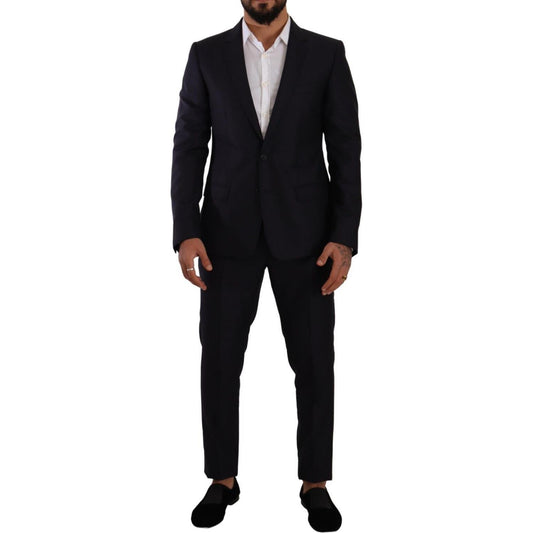 Dolce & Gabbana Blue MARTINI Slim fit 2 Piece Coat Suit Dolce & Gabbana