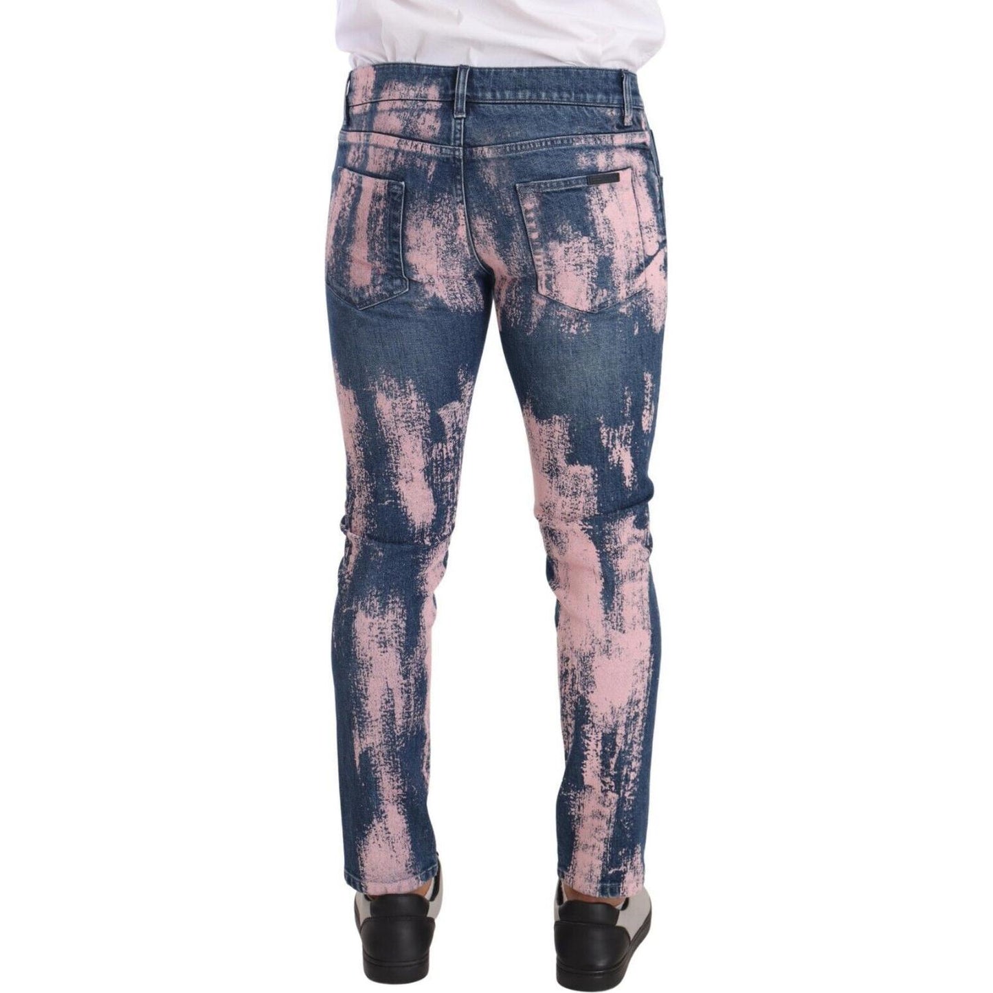 Dolce & Gabbana Elegant Skinny Slim Fit Denim Jeans in Tie Dye Dolce & Gabbana