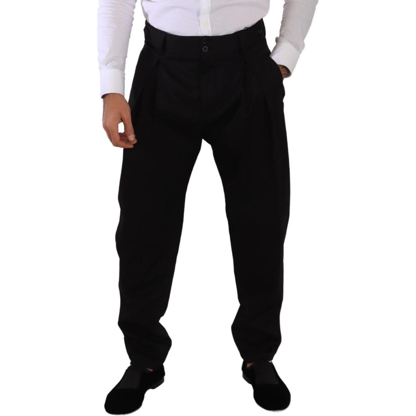 Dolce & Gabbana Elegant Slim-Fit Cotton Trousers Dolce & Gabbana