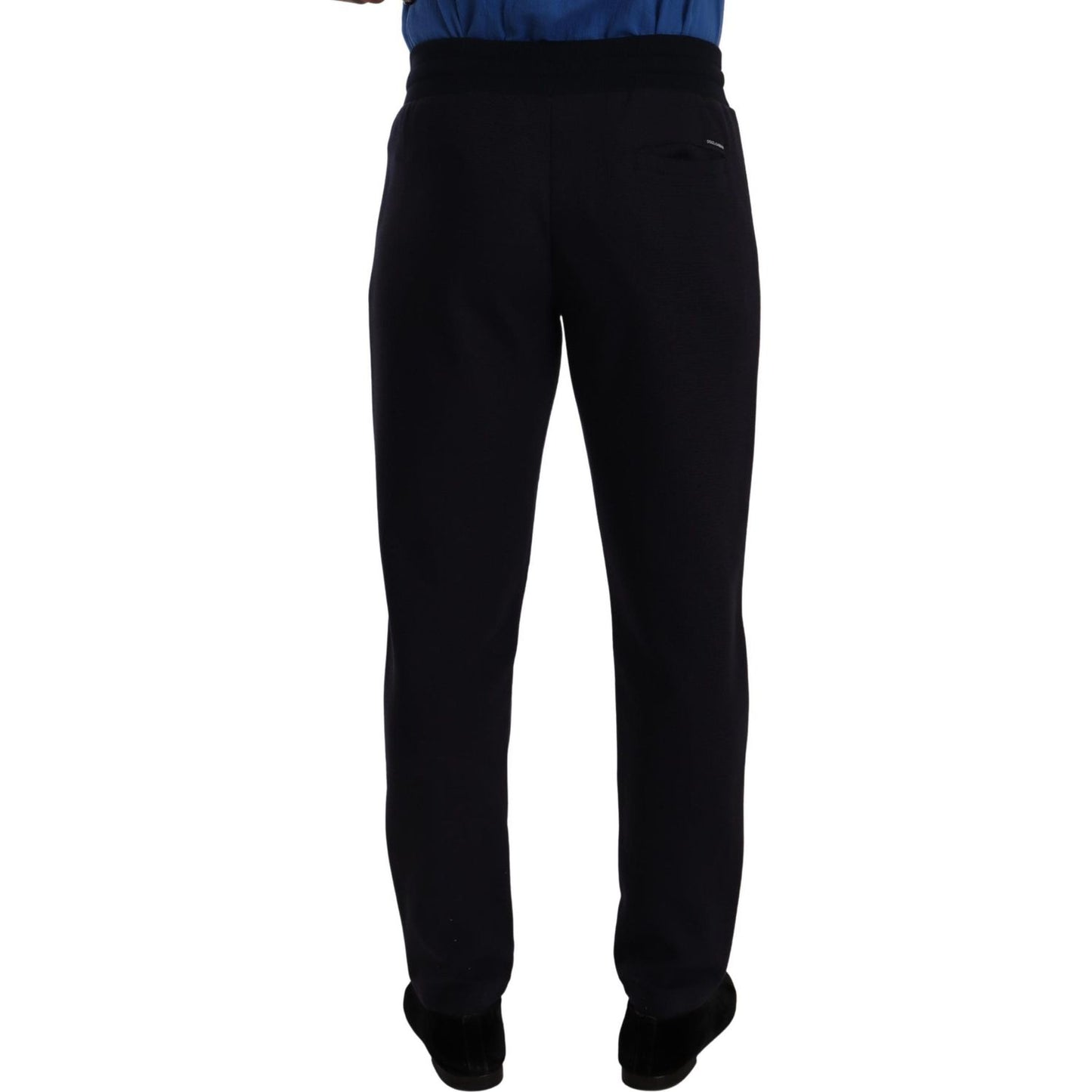 Dolce & Gabbana Blue Cotton Stretch Jogging Trouser Pants 1728,67345645728,Athletic Pants - Pants - Clothing,Blue,Clothing,Dolce & Gabbana,IT46 | S,Jeans & Pants - Men - Clothing,Joggers (workout pants) - Sportswear - Clothing,Material: 94% Cotton 4% Nylo