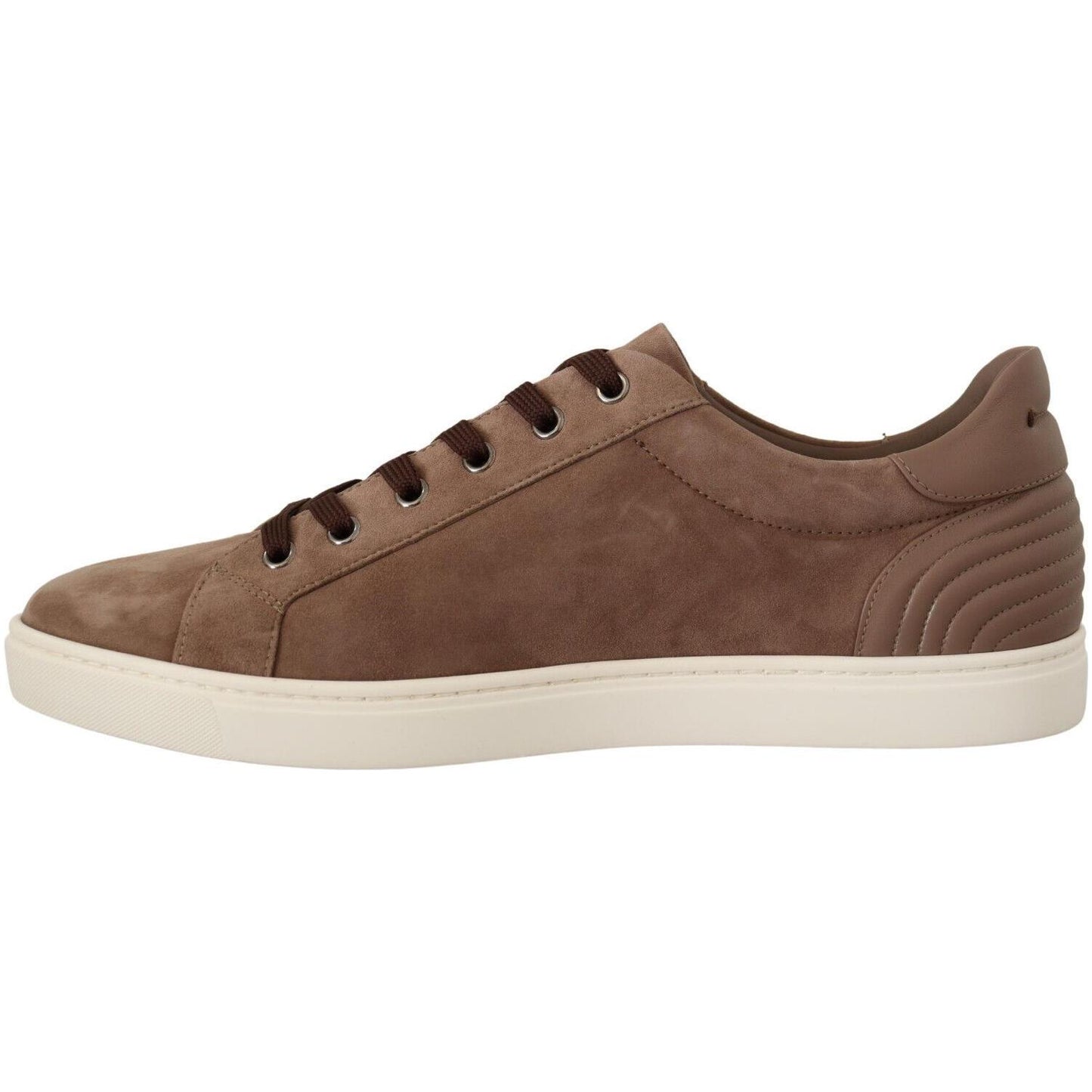 Dolce & Gabbana Elegant Brown Leather Sneakers for Men Dolce & Gabbana