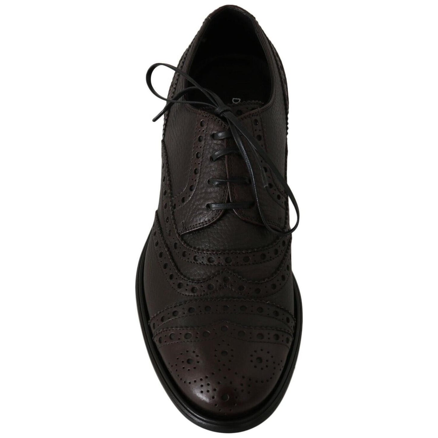 Dolce & Gabbana Brown Leather Wingtip Derby Formal Shoes 1728,67345645728,Brown,Dolce & Gabbana,EU39/US6,Formal - Men - Shoes,Material: 100% Leather,Men,Men - Shoes,New with tags,Oxfords and Derbies - Shoes,Shoes