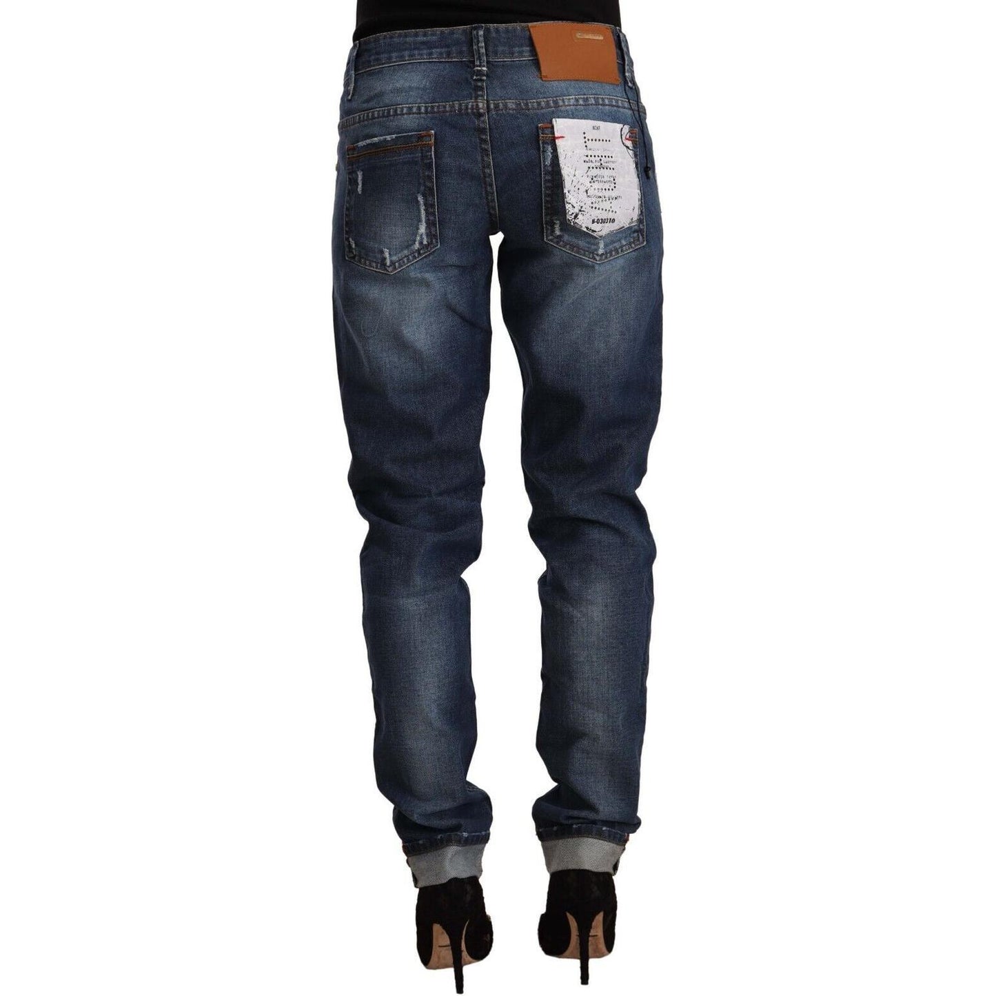 Acht Chic Skinny Fit Cotton Blend Denim Acht