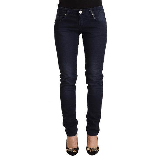 Acht Blue Washed Cotton Low Waist Slim Fit Denim Jeans 1728,67345645728,Acht,Blue,Clothing,Jeans & Pants - Women - Clothing,Jeans Denim - Clothing,Material: 98% Cotton 2% Elastane,New with tags,Slim Fit Jeans - Jeans Denim - Clothing,W26,Women,Women - Clo