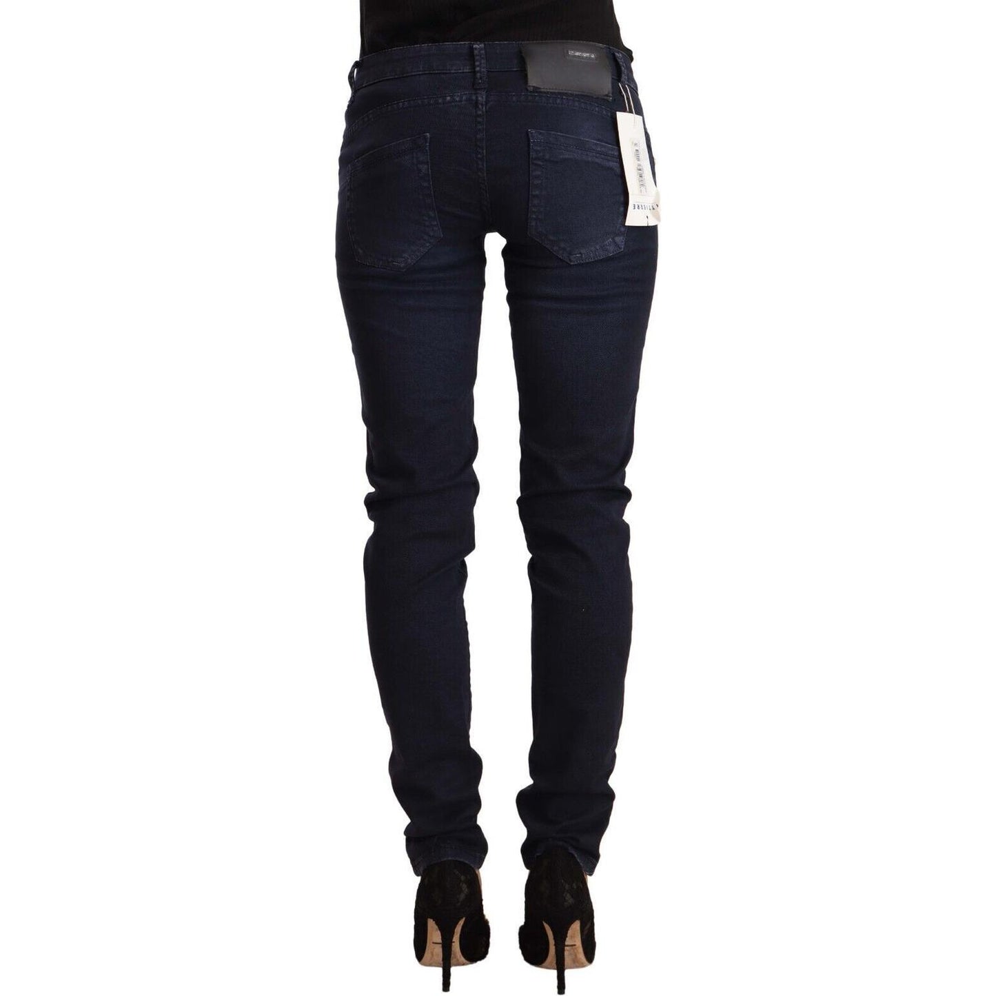 Acht Chic Low Waist Skinny Denim in Blue Acht