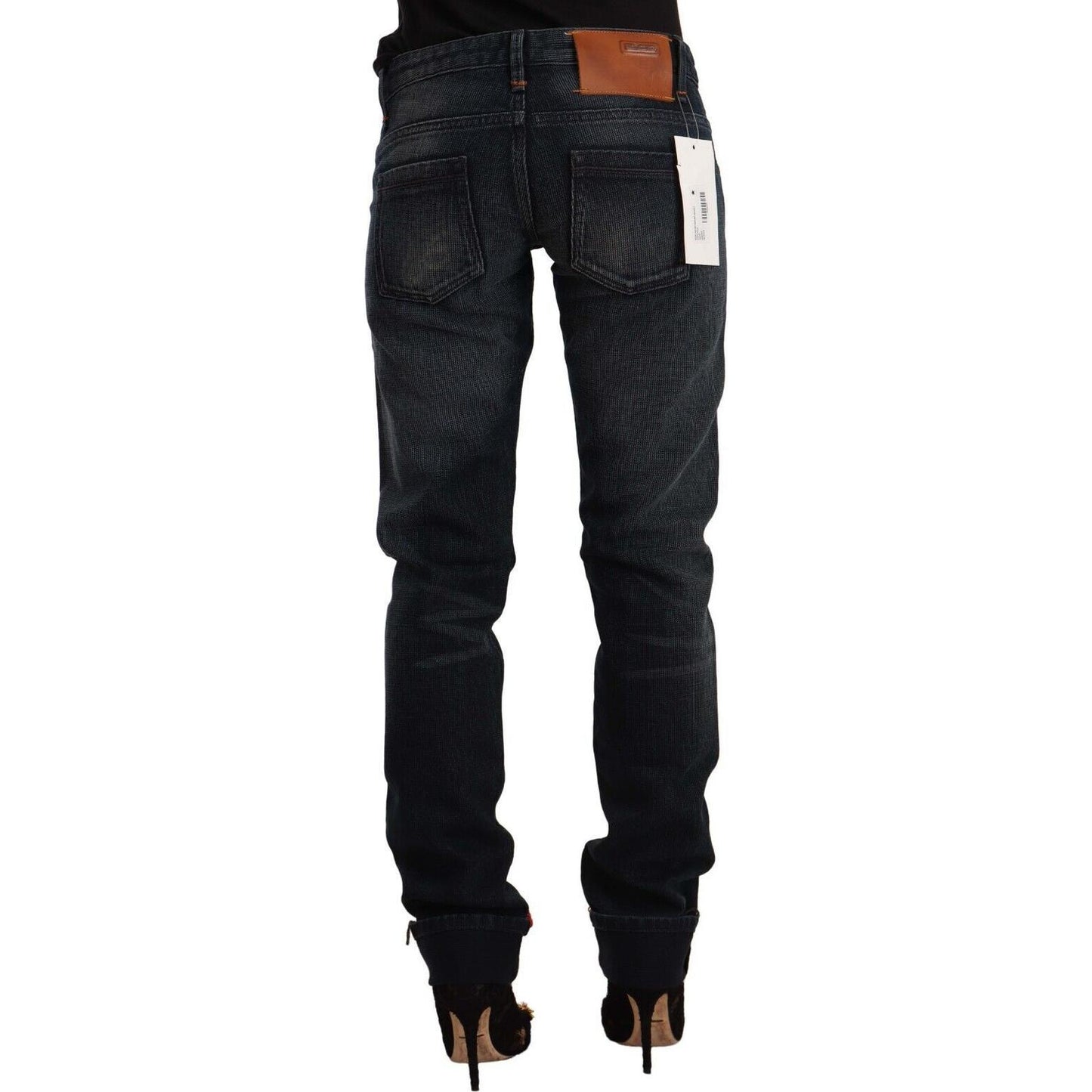 Acht Sleek Black Washed Skinny Jeans Acht