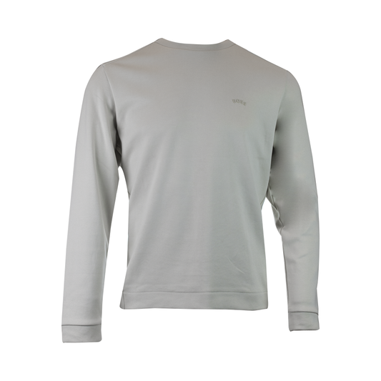 Hugo Boss Beige Cotton Round Neck Sweatshirt Hugo Boss