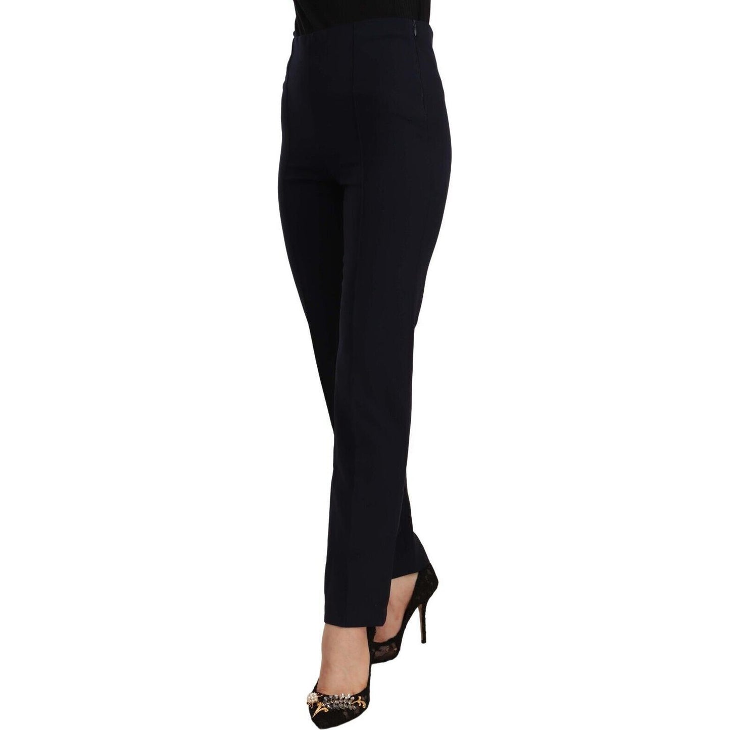 AGLINI Sleek High Waist Straight Cut Pants AGLINI