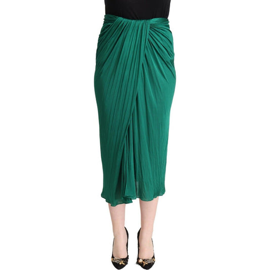 Dolce & Gabbana Elegant Pleated High Waist Midi Skirt Dolce & Gabbana