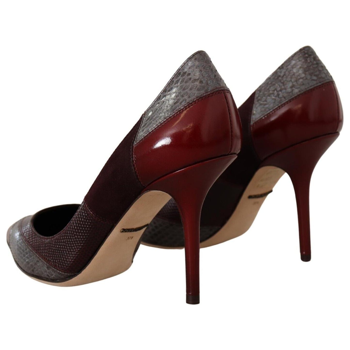 Dolce & Gabbana Multicolor Exotic Leather Heels Pumps Shoes 1728,67345645728,Dolce & Gabbana,EU37.5/US7,High Heel - Pumps - Shoes,Material: 100% Leather exotic skins,Multicolor,New with tags,Pumps - Shoes,Pumps - Women - Shoes,Shoes,Women,Women - Shoes