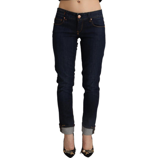 Acht Blue Cotton Low Waist Slim Fit Denim Women Trouser Jeans 1728,67345645728,Acht,Blue,Clothing,Jeans & Pants - Women - Clothing,Jeans Denim - Clothing,Material: 98% Cotton 2% Elastane,New with tags,Skinny Jeans - Jeans Denim - Clothing,W26,Women,Women