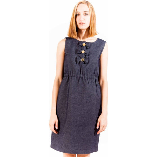 Love Moschino Blue Cotton Women Dress