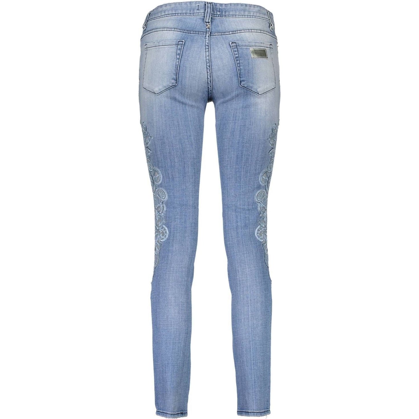 Just Cavalli Light Blue Cotton Women Jeans Just Cavalli