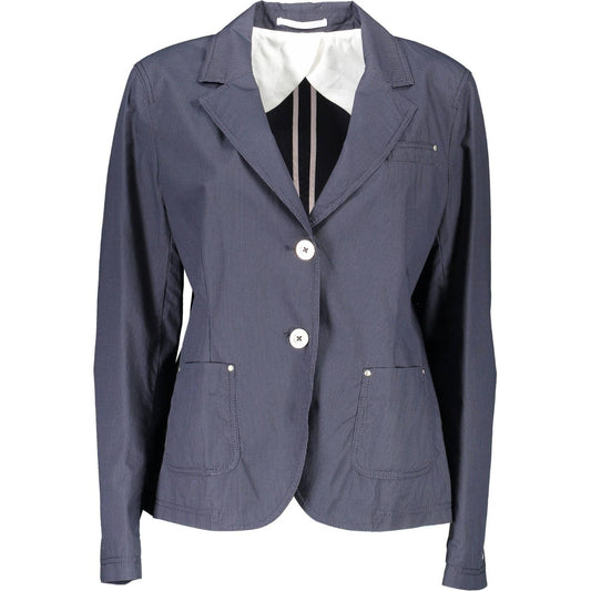 Gant Blue Cotton Women Jacket