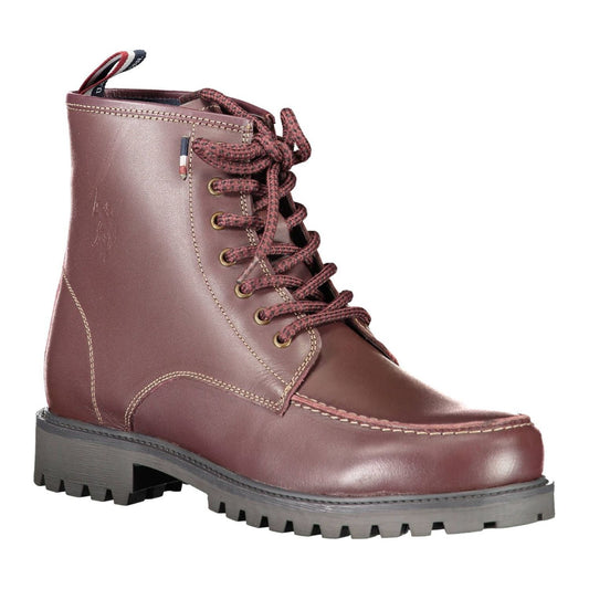 U.S. POLO ASSN. Red Leather Men Boot U.S. POLO ASSN.