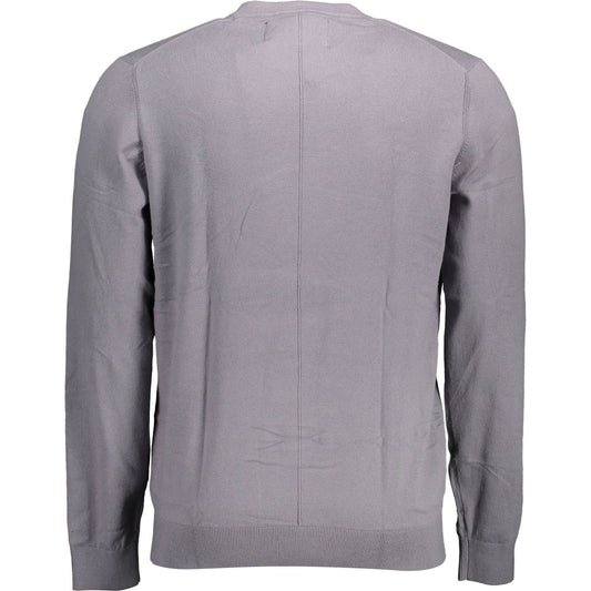 Calvin Klein Gray Cotton Men Sweater Calvin Klein