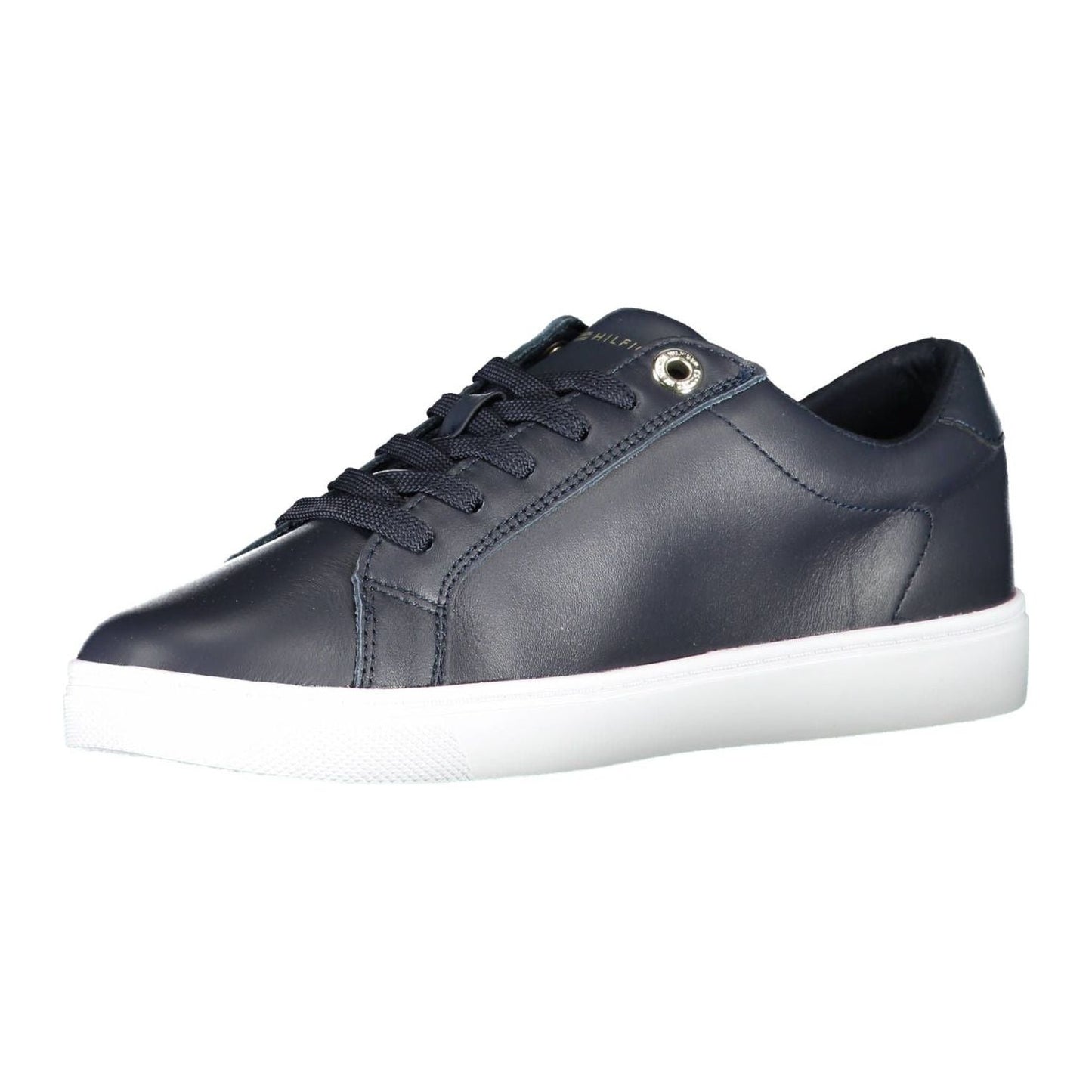 Tommy Hilfiger Blue Leather Women Sneaker Tommy Hilfiger