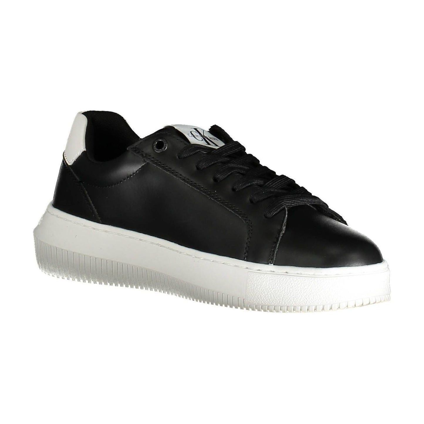 Calvin Klein Black Leather Women Sneaker Calvin Klein