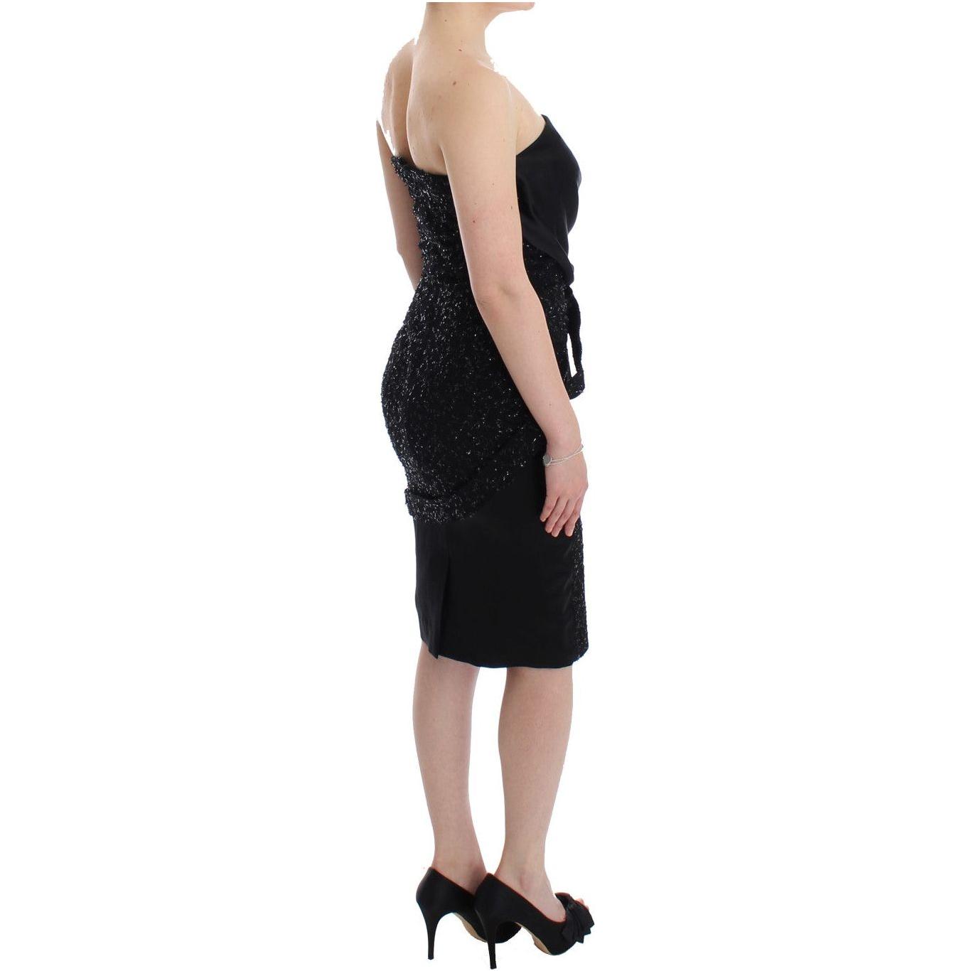 Masha Ma Elegant Strapless Black Dress Masha Ma