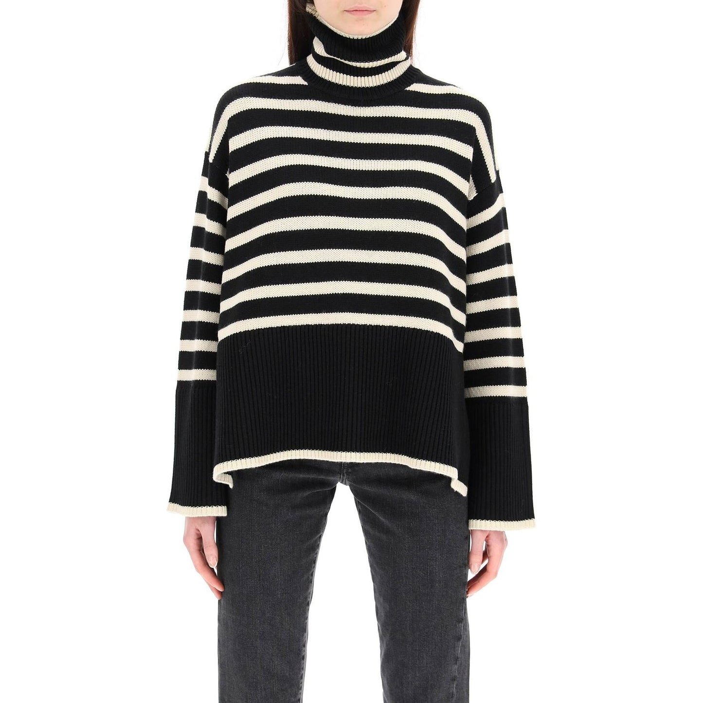 Toteme striped wool cotton turtleneck Knitwear Toteme