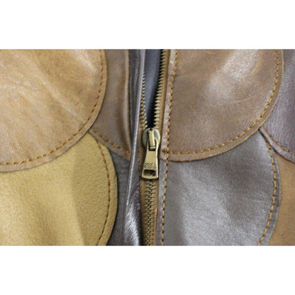 Dolce & Gabbana Brown Patchwork Leather Straight Skirt 1728,67345645728,Brown,Clothing,Dolce & Gabbana,IT40|S,Material: 100% Lambskin Leather,Midi - Skirts - Clothing,New with tags,Skirts - Clothing,Skirts - Women - Clothing,Women,Women - Clothing