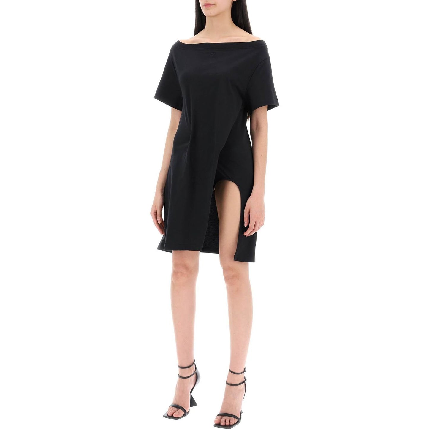 Courreges twisted t-shirt mini dress Dresses Courreges