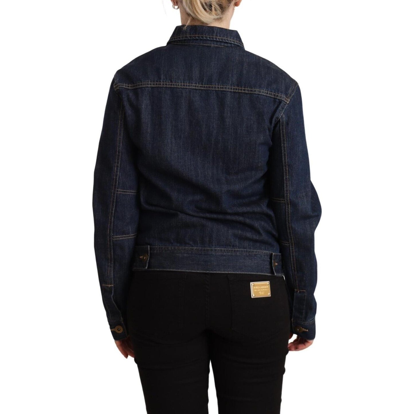 Master Coat Elegant Dark Blue Denim Jacket Master Coat