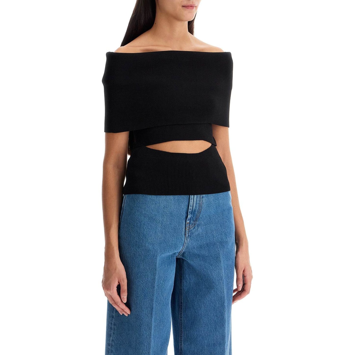 Christopher Esber 'ribbed knit off-shoulder Topwear Christopher Esber