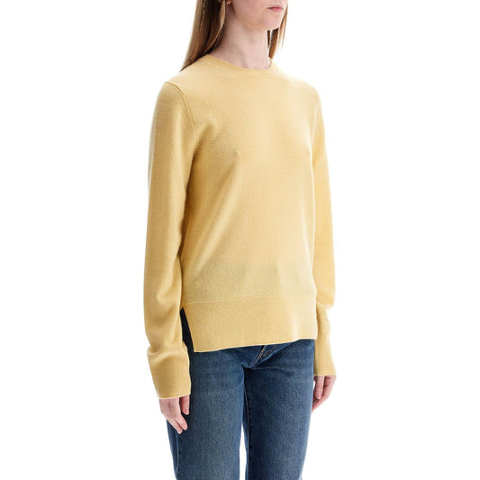 Toteme soft yellow cashmere sweater crew neck Knitwear Toteme